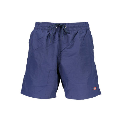 Norway 1963 Blue Polyamide Swimwear - Rugged Swim Boxer with Performance Features