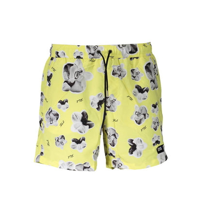 Karl Lagerfeld Yellow Polyester Swimwear Boxer