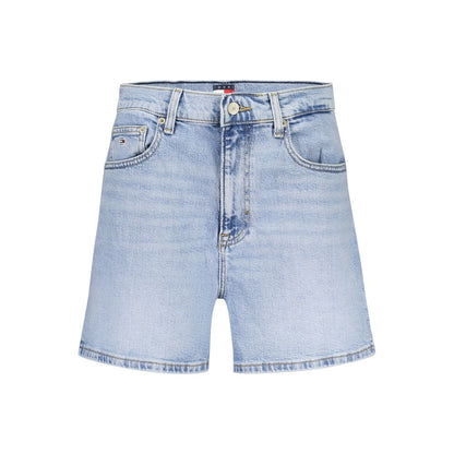 Tommy Hilfiger Blue Cotton Short Mom Jeans