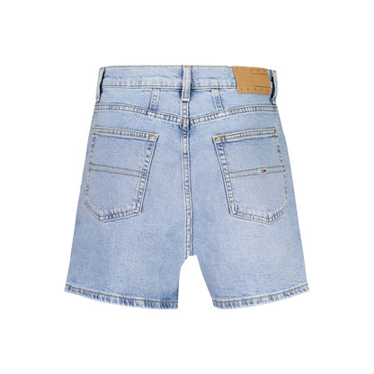 Tommy Hilfiger Blue Cotton Short Mom Jeans