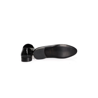 Roberto Pepe Luxury Black Calfskin Loafer - Elegant Shiny Leather Moccasin