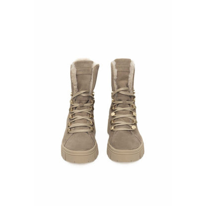 Cerruti 1881 Beige Cowhide Boot - Chic Elegance for Every Occasion