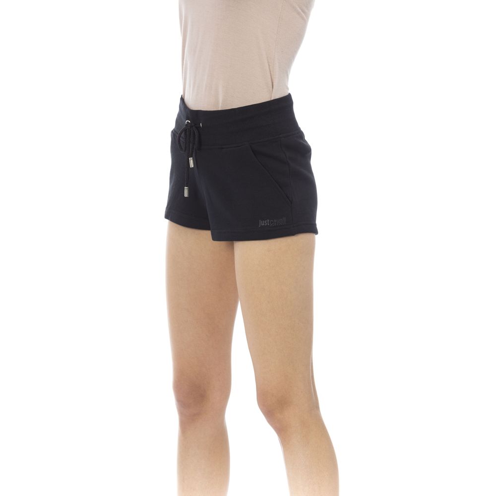 Just Cavalli Black Cotton Women Short Shorts