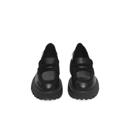 Cerruti 1881 Black Calfskin Loafer for Women