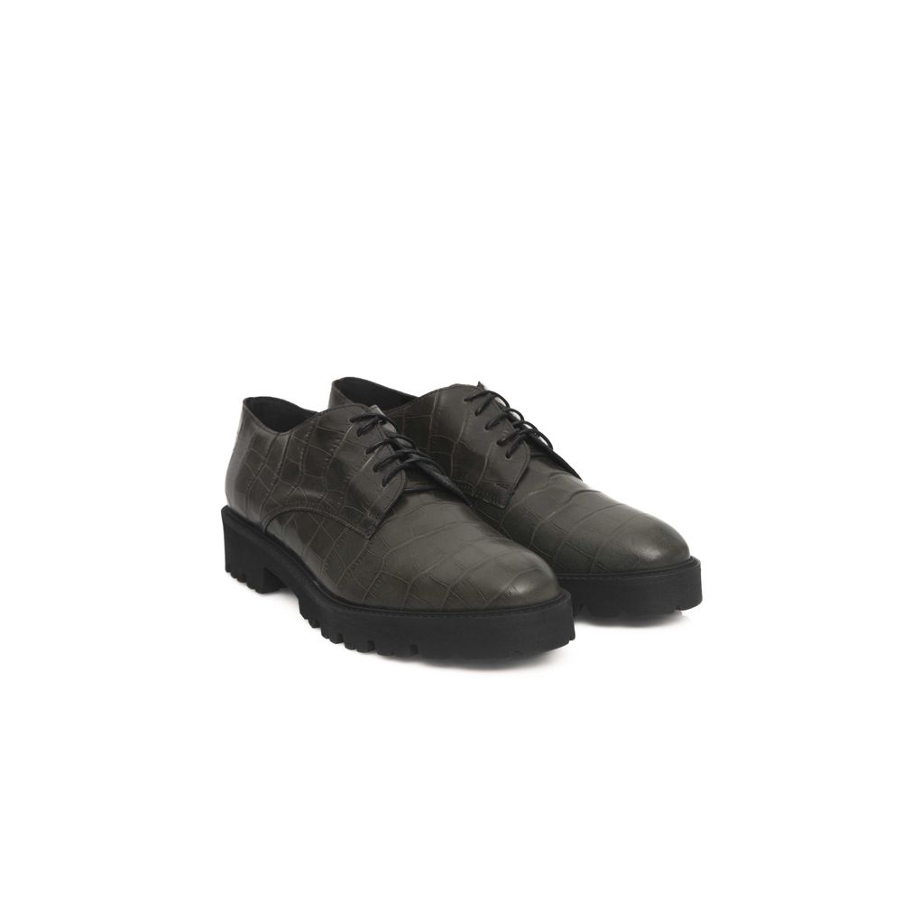 Cerruti 1881 Green Cowhide Loafer for Women