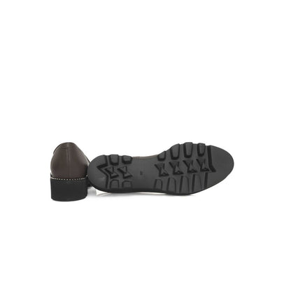 Cerruti 1881 Brown Cowhide Loafer with Silver Details
