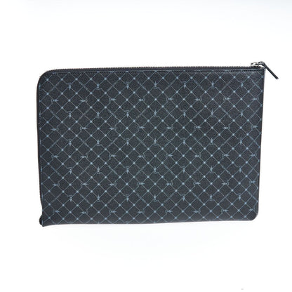 Trussardi Black Leather Clutch Bag - Elegant and Functional