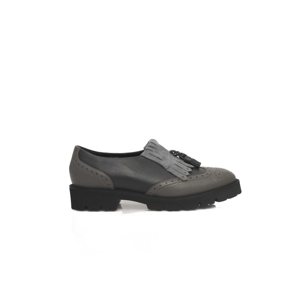 Cerruti 1881 Gray Cowhide Loafer for Women