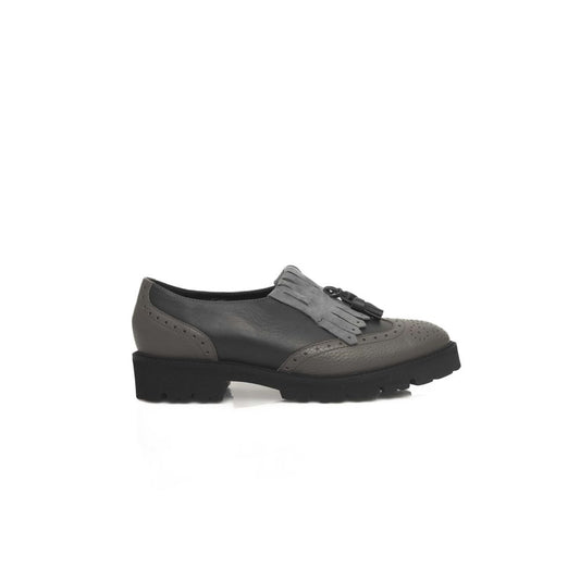 Cerruti 1881 Gray Cowhide Loafer for Women