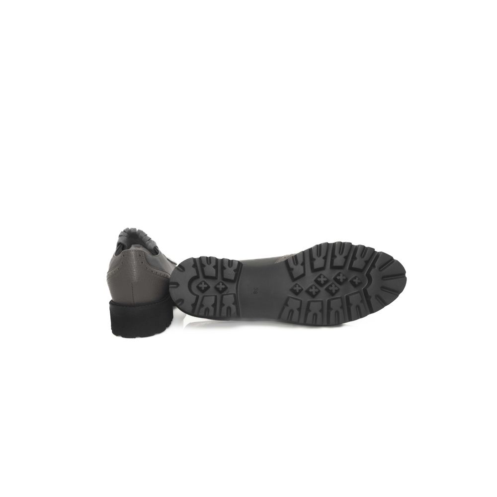 Cerruti 1881 Gray Cowhide Loafer for Women