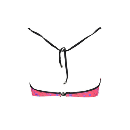 Karl Lagerfeld Red Elastane Bandeau Swimsuit