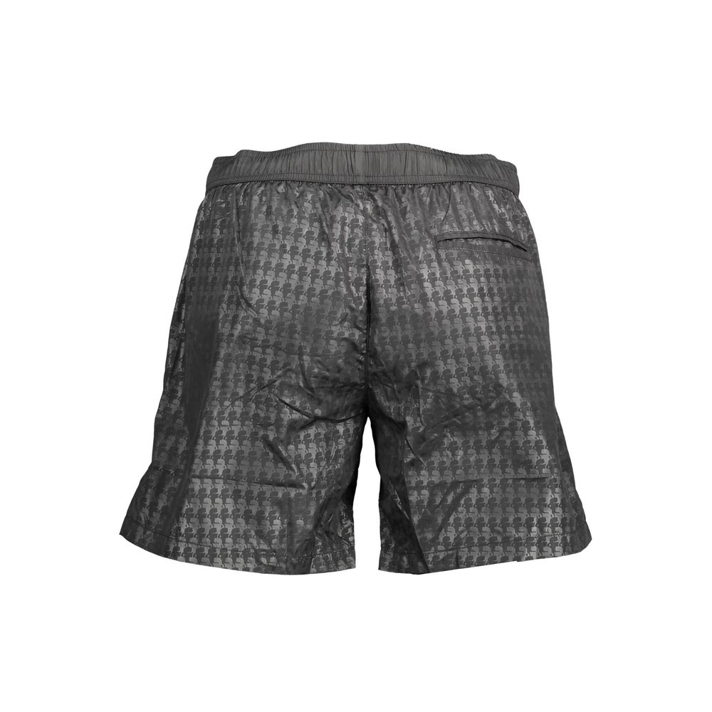 Karl Lagerfeld Black Polyester Swimwear - Medium Sea Boxer