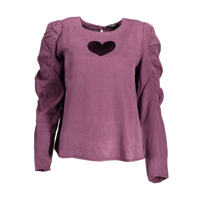Desigual Purple Lyocell Shirt - Bold and Expressive Style