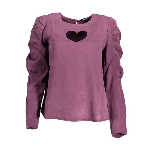 Desigual Purple Lyocell Shirt - Bold and Expressive Style