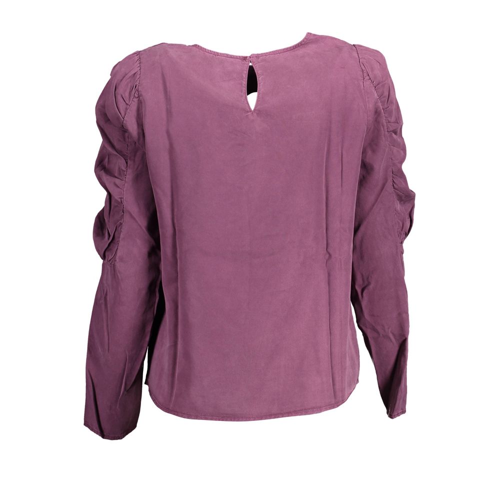 Desigual Purple Lyocell Shirt - Bold and Expressive Style