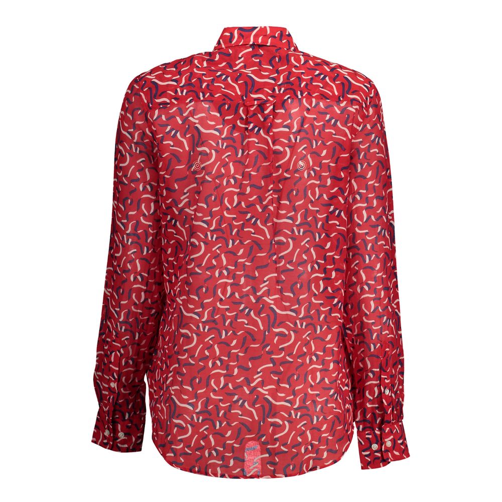 Gant Red Cotton Shirt - Stylish Comfort in Every Stitch