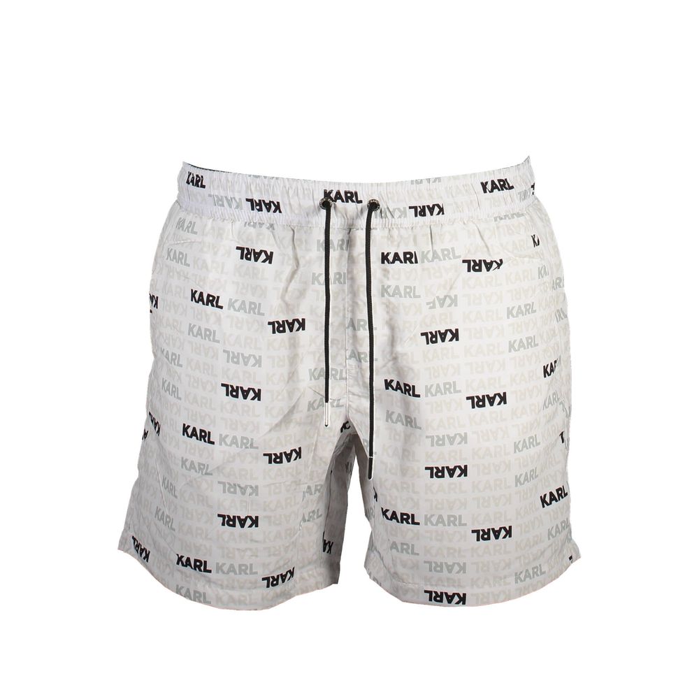 Karl Lagerfeld White Polyester Modern Beach Boxer