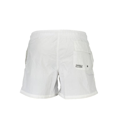 Cavalli Class White Polyamide Swimwear Beach Boxer