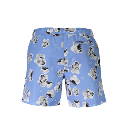 Karl Lagerfeld Blue Polyester Swimwear - Medium Swimming Boxer