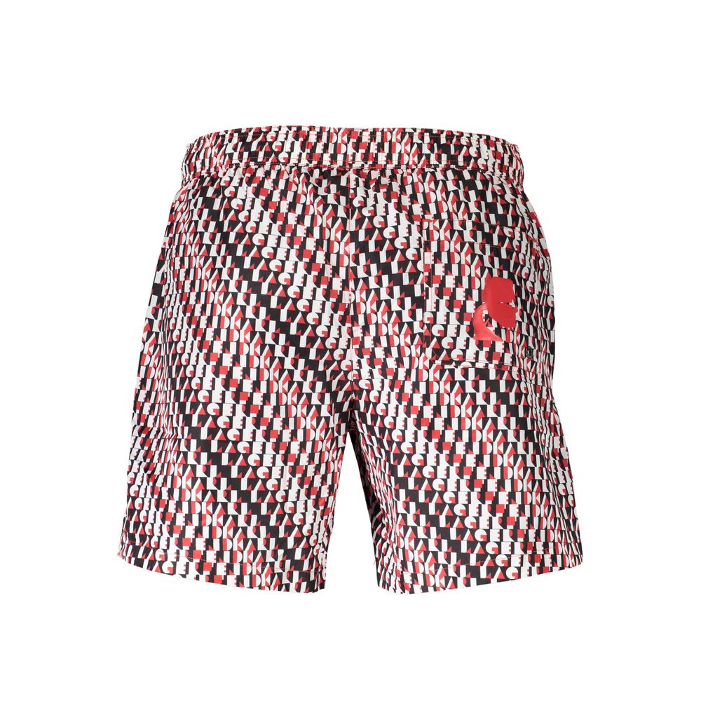 Karl Lagerfeld Black Polyester Swimwear: Ultimate Medium Boxer
