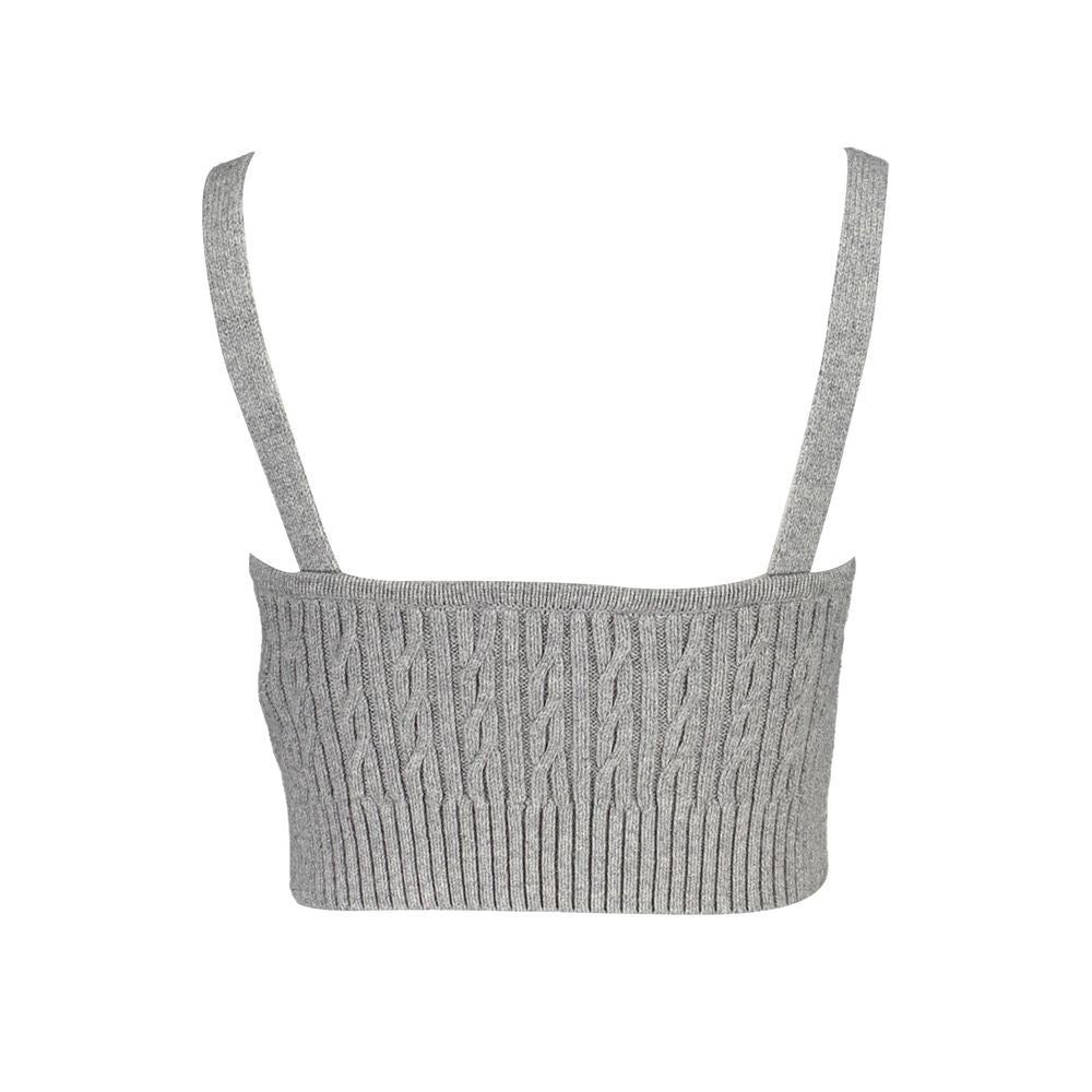 Tommy Hilfiger Gray Cotton Shirt with Straps