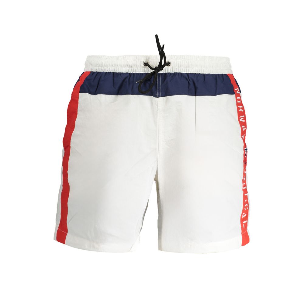 Norway 1963 White Polyester Swimwear Boxer Shorts