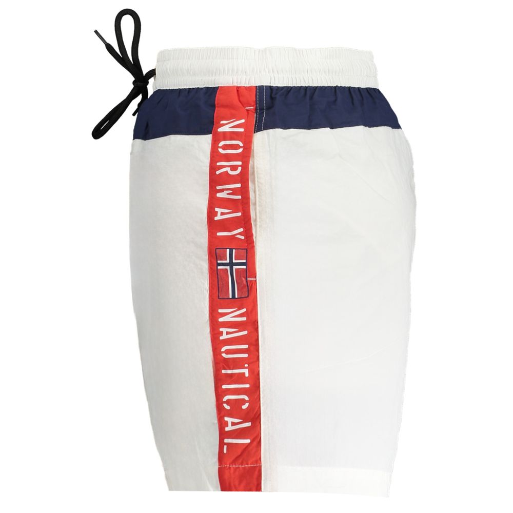 Norway 1963 White Polyester Swimwear Boxer Shorts
