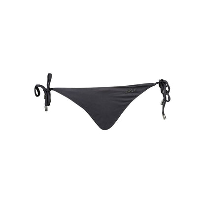 Karl Lagerfeld Black Elastane Swimwear: Stylish Swim Briefs with Adjustable Straps
