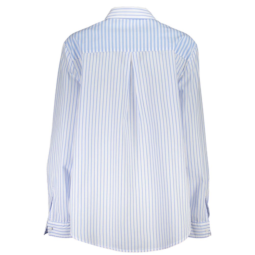 Desigual Blue Viscose Long Sleeve Shirt