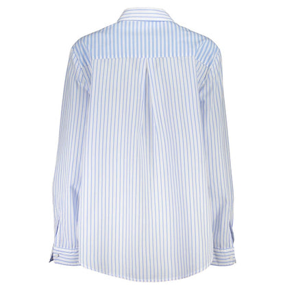 Desigual Blue Viscose Long Sleeve Shirt
