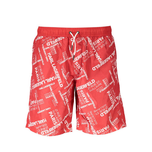 Karl Lagerfeld Red Swimwear - Long Beach Boxer