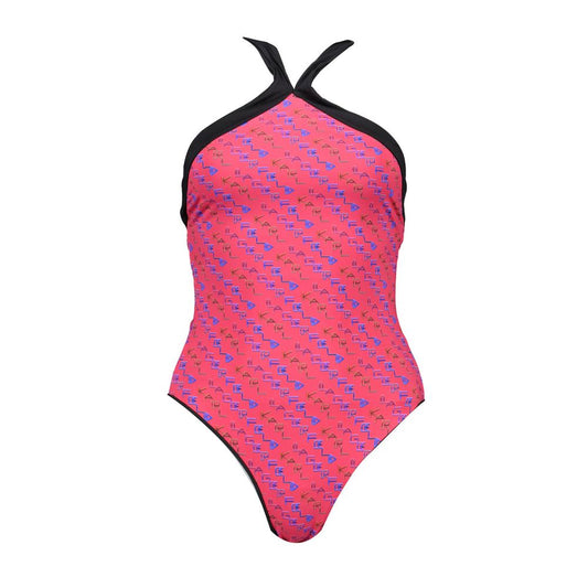 Karl Lagerfeld Red Elastane Full Swimsuit