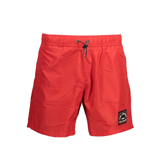 Karl Lagerfeld Red Polyester Swimwear - Medium Swim Boxer
