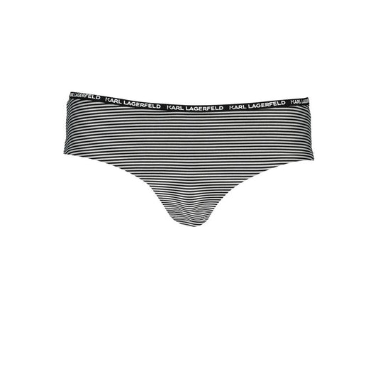 Karl Lagerfeld Black Elastane Swimwear - Iconic Swim Briefs