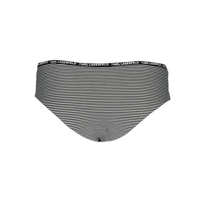 Karl Lagerfeld Black Elastane Swimwear - Iconic Swim Briefs