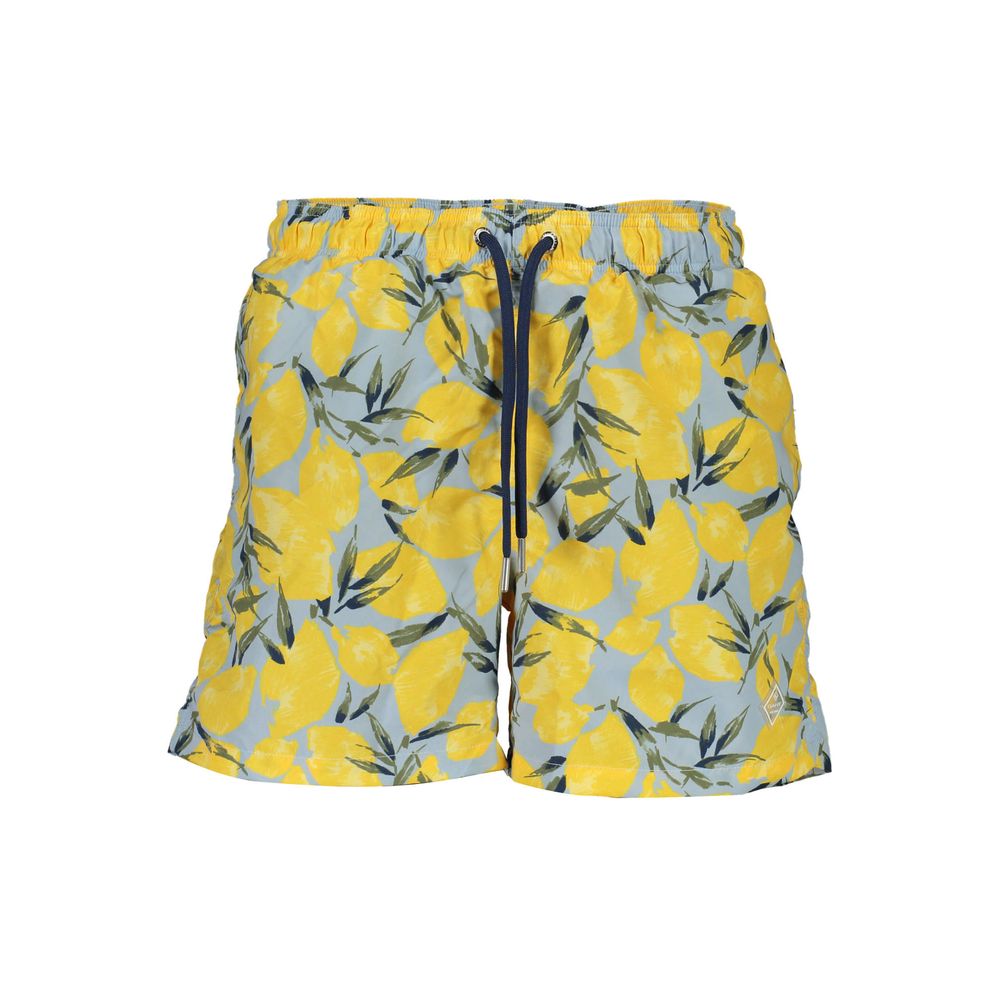 Gant Blue Polyester Swimwear - Swim Boxer with Pockets