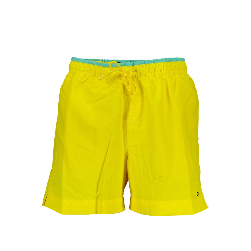 Tommy Hilfiger Yellow Nylon Swimwear - Medium Swim Boxer