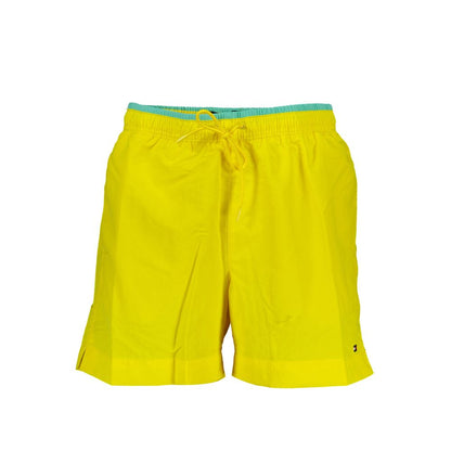 Tommy Hilfiger Yellow Nylon Swimwear - Medium Swim Boxer