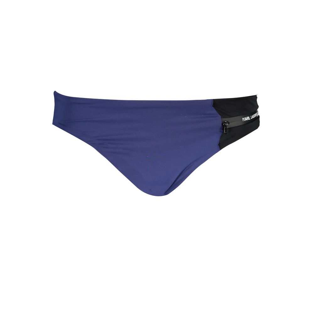 Karl Lagerfeld Blue Elastane Swimwear Briefs