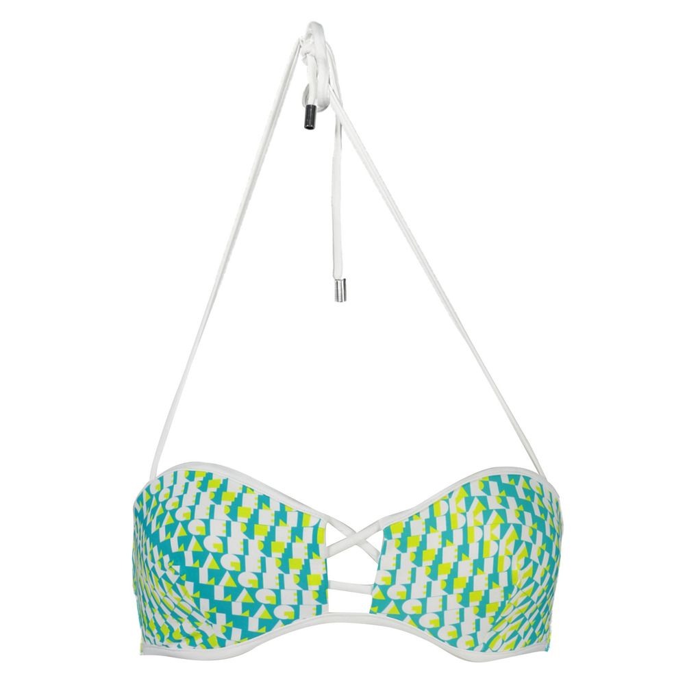 Karl Lagerfeld Green Elastane Balconette Swimsuit