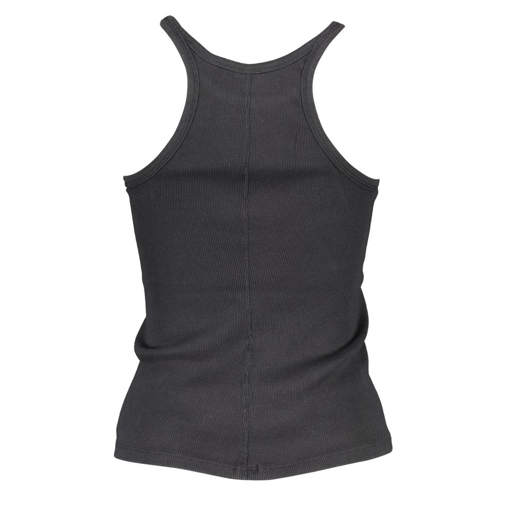 Levi's Black Cotton Tank Top with Logo
