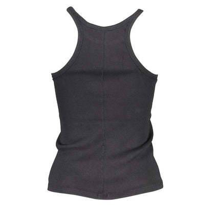 Levi's Black Cotton Tank Top with Logo