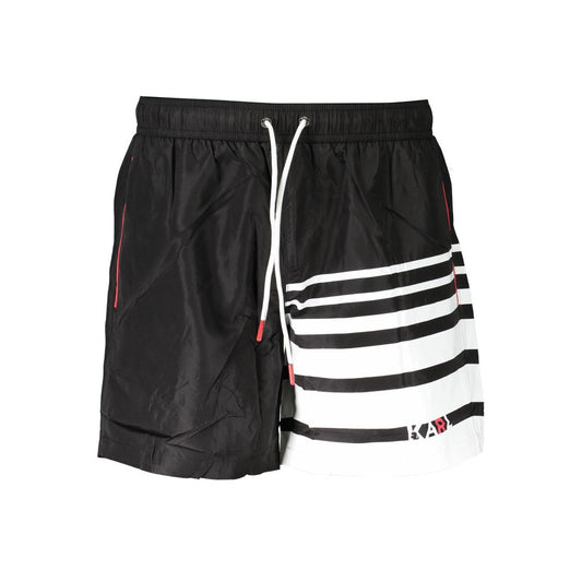 Karl Lagerfeld Black Polyester Swimwear - Medium Swim Boxer