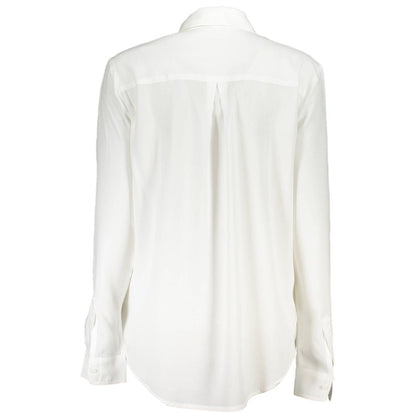Desigual White Viscose Long Sleeve Shirt