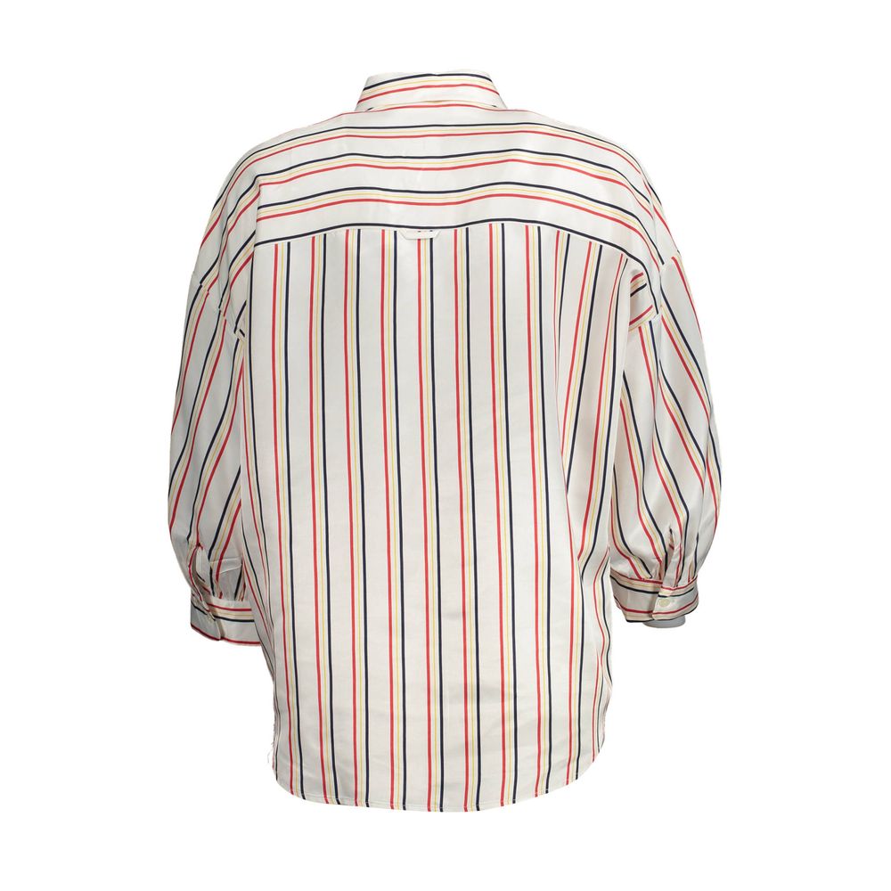 Gant White Viscose Shirt - Elegance Redefined