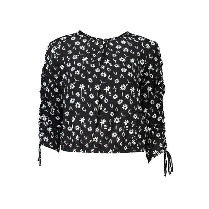 Desigual Black Viscose Shirt: Embrace Individuality in Style