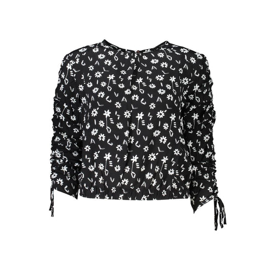 Desigual Black Viscose Shirt: Embrace Individuality in Style