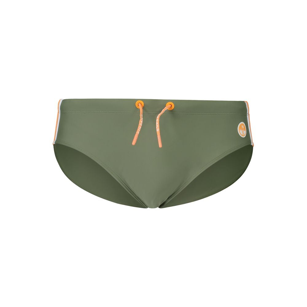 North Sails Green Elastane Swimwear Beach Briefs