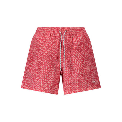 North Sails Red Polyester Swimwear - Patterned Swim Boxer