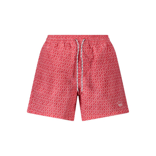 North Sails Red Polyester Swimwear - Patterned Swim Boxer